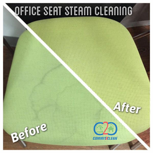 Office seat steam cleaning